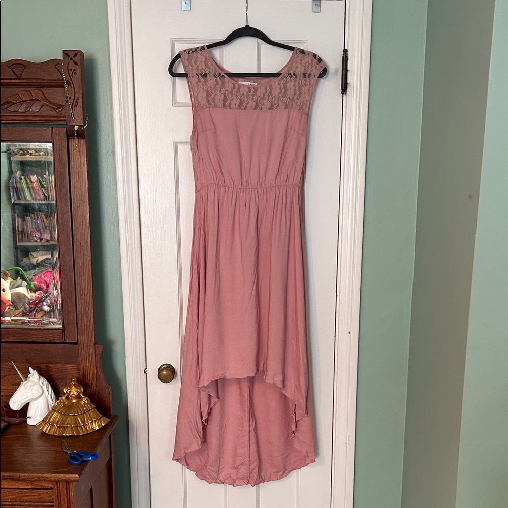 Lapis Pink High Low Dress